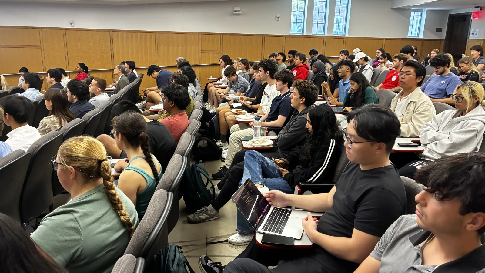 student audience members